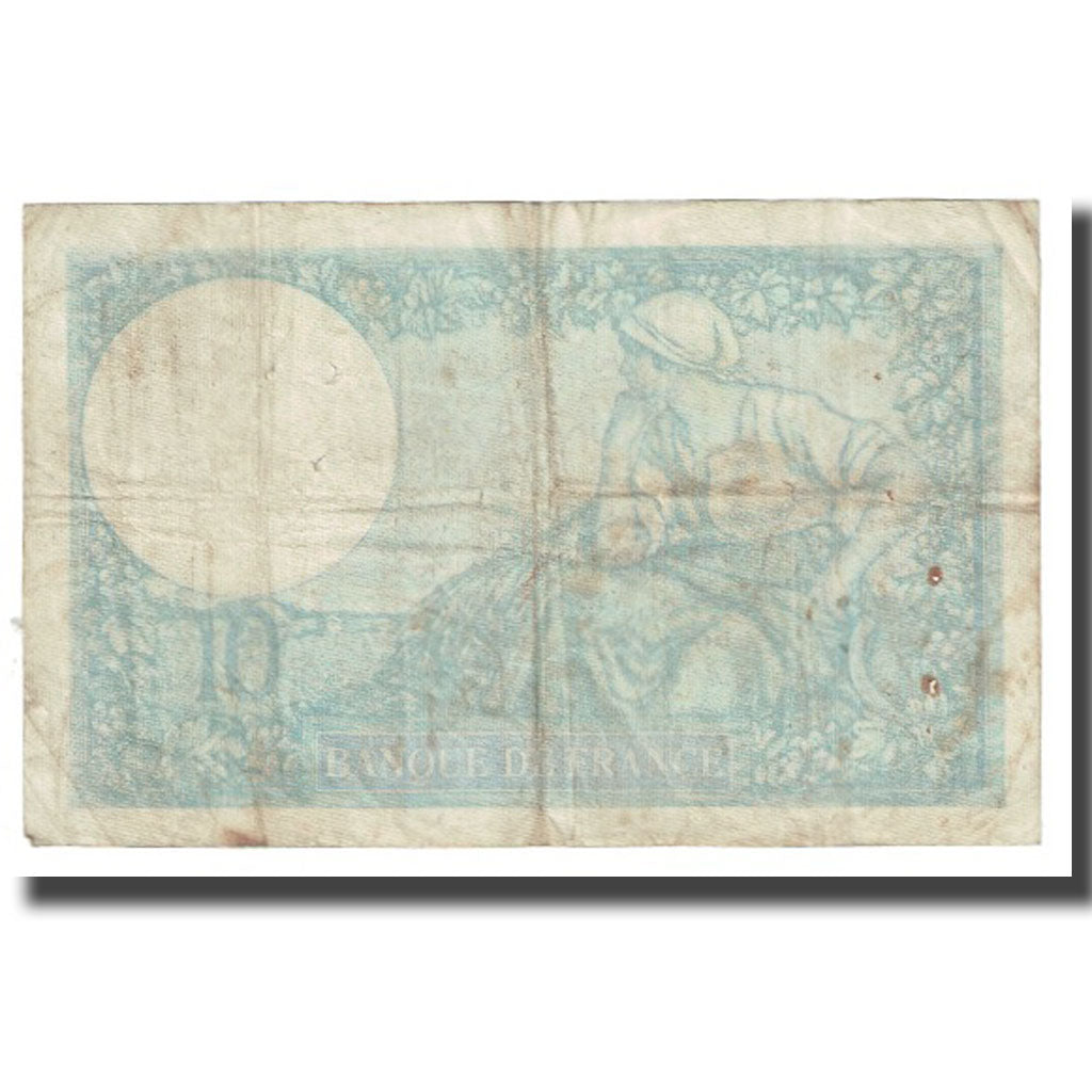 Francia, 10 Francs, 1940, platet strohl, 1940-12-05, BC+, Fayette:07.23, KM:84