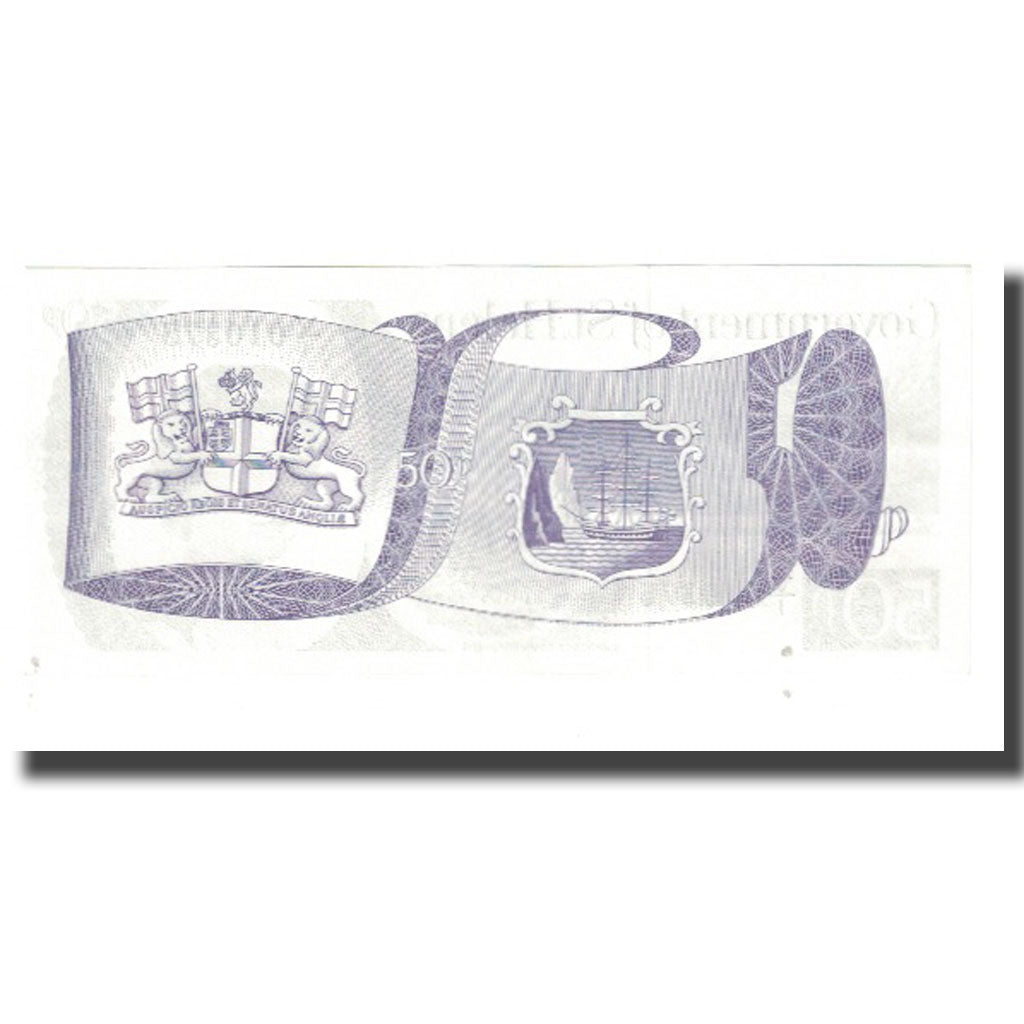 Biljet, Sint Helena, 50 Pence, Undated (1979), KM:5a, NIEUW