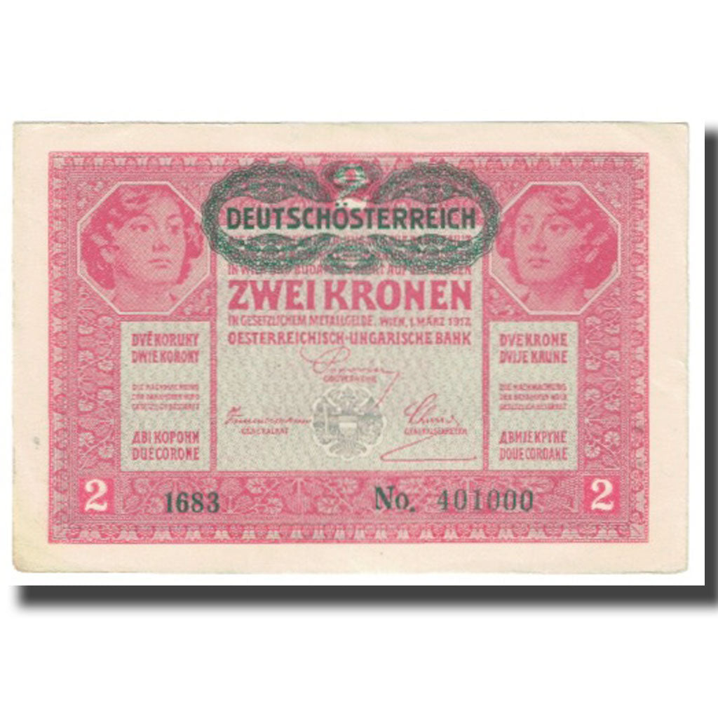 Banknote, Austria, 2 Kronen, 1917, 1917-03-01, KM:21, AU(55-58)