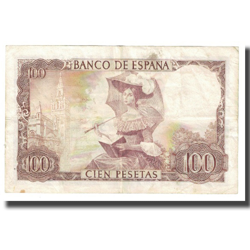 Banconote, Spagna, 100 Pesetas, 1965, 1965-11-19, KM:150, BB