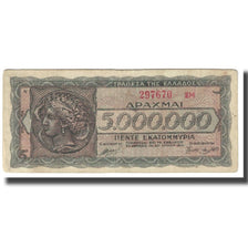 Biljet, Griekenland, 5,000,000 Drachmai, 1944, 1944-03-20, KM:128a, TTB