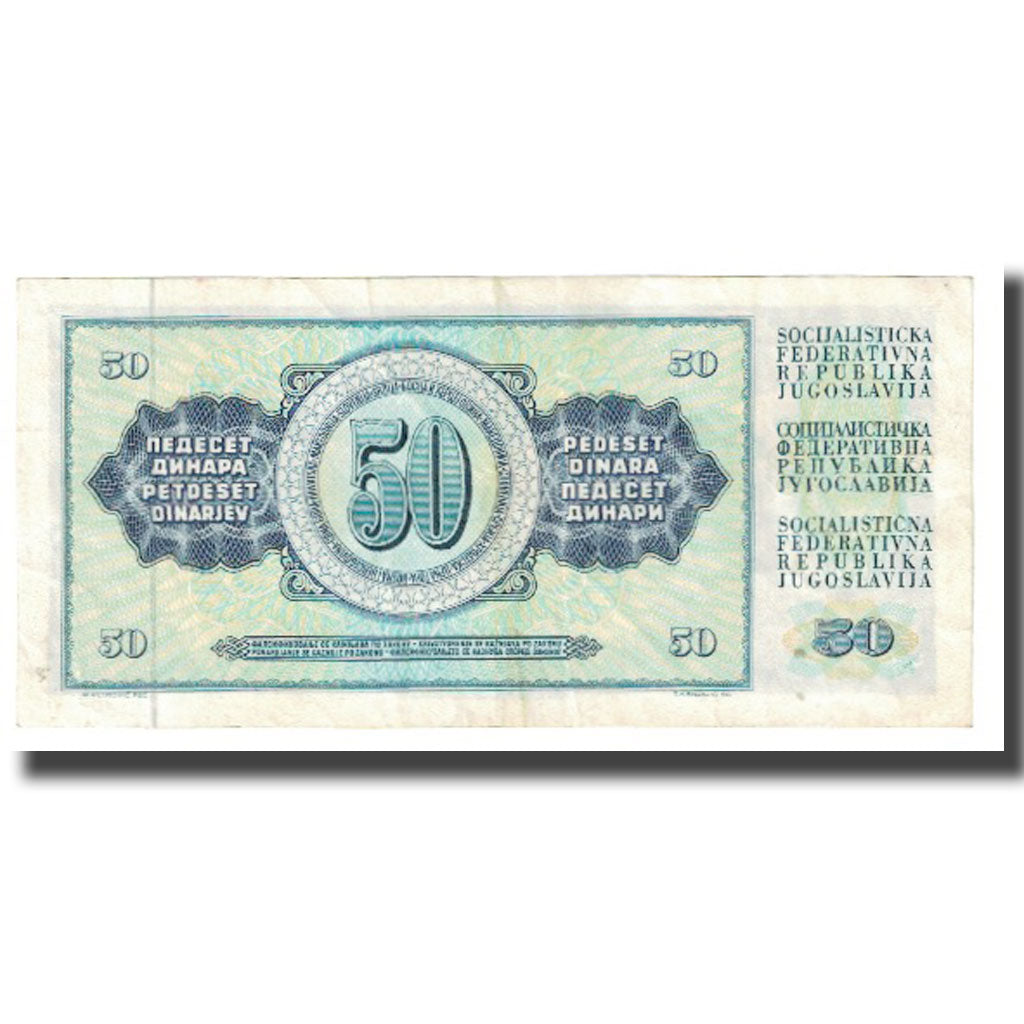 Banconote, Iugoslavia, 50 Dinara, 1981, 1981-11-04, KM:83c, BB