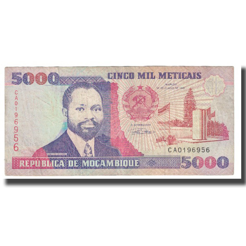 Banknote, Mozambique, 5000 Meticais, 1991, 1991-06-16, KM:136, EF(40-45)