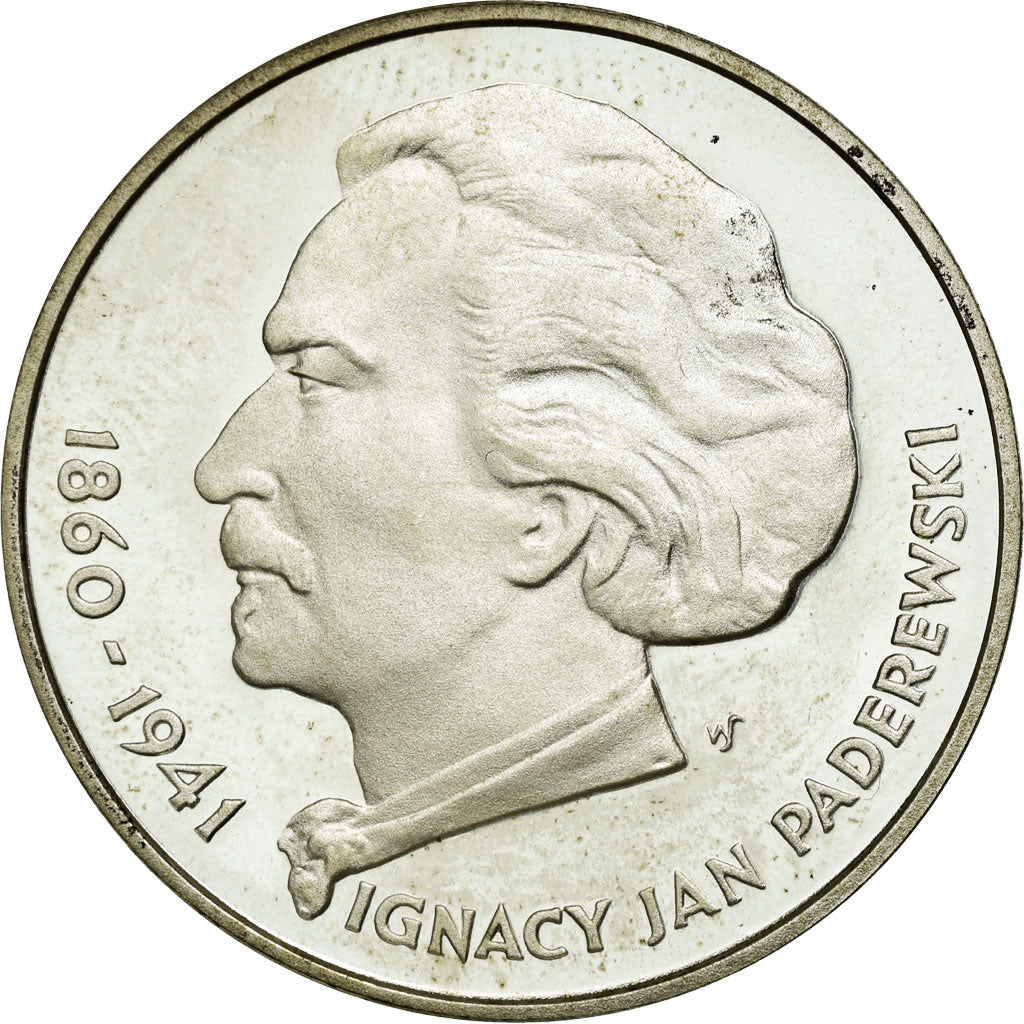 Coin, Poland, 100 Zlotych, 1975, Warsaw, MS(63), Silver, KM:77