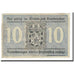 Banknote, Germany, Saarbrücken, 10 Pfennig, Blason, 1919, 1919-03-01