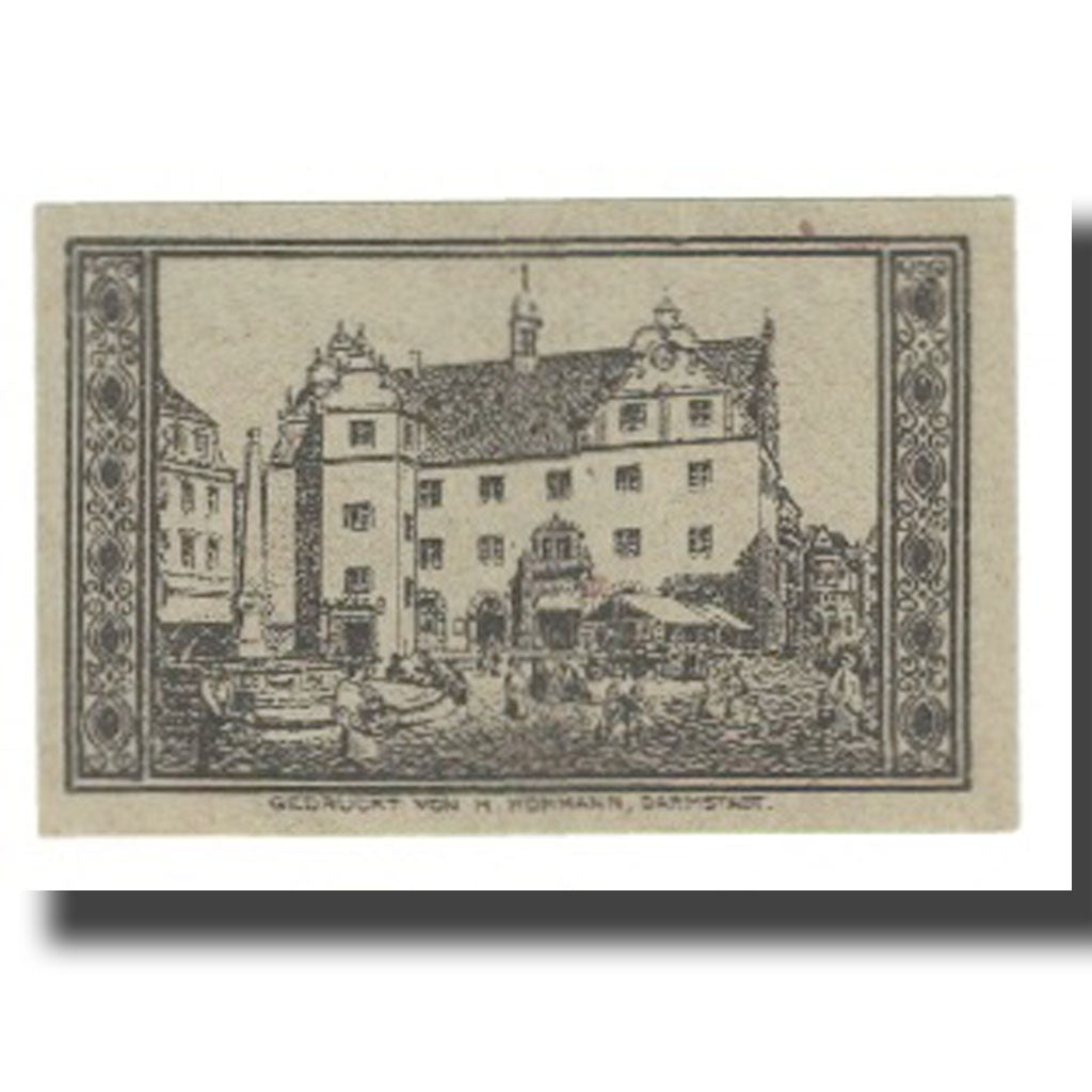 Banknote, Germany, Darmstadt, 10 Pfennig, Batiment, 1920, 1920-12-15