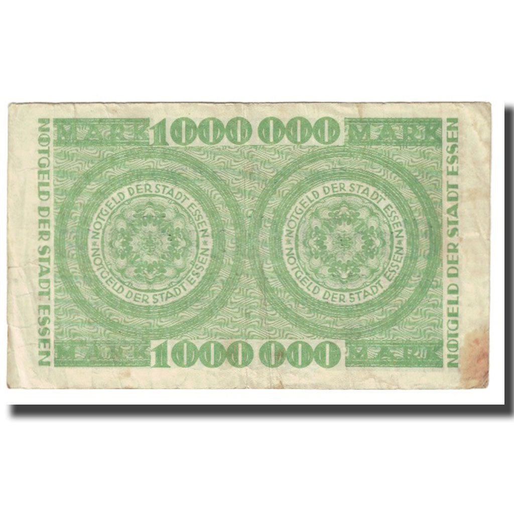 Banknote, Germany, Effen, 1 Million Mark, Texte, 1923, 1923-08-12, EF(40-45)