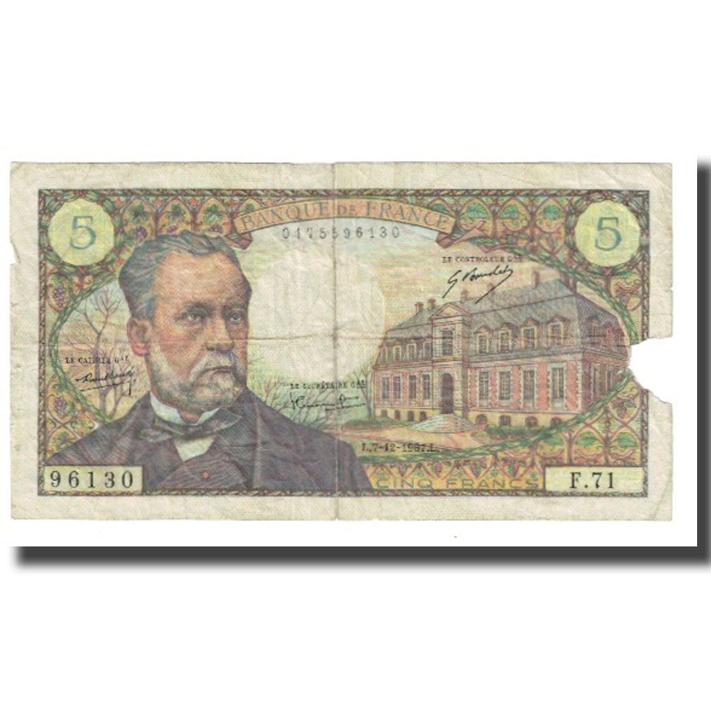 Frankreich, 5 Francs, Pasteur, 1967, R.Tondu-P.Gargam-H.Morant, 1967-12-07