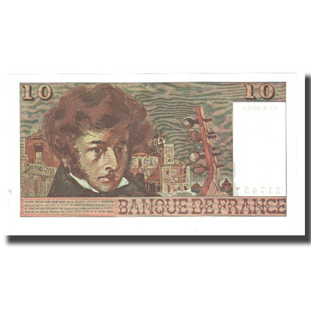 Frankrijk, 10 Francs, Berlioz, 1975, P. A.Strohl-G.Bouchet-J.J.Tronche