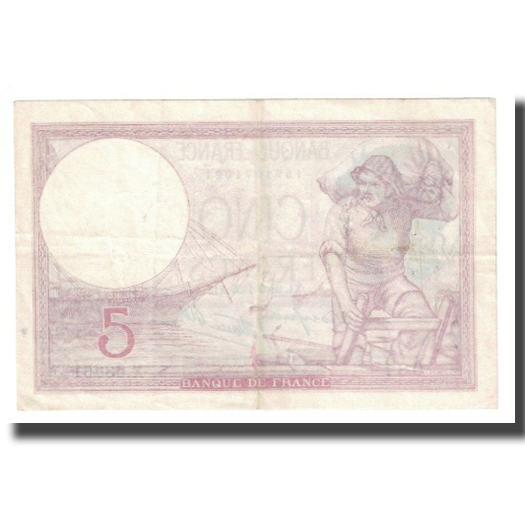 Frankreich, 5 Francs, Violet, 1939, P. Rousseau and R. Favre-Gilly, 1939-09-28