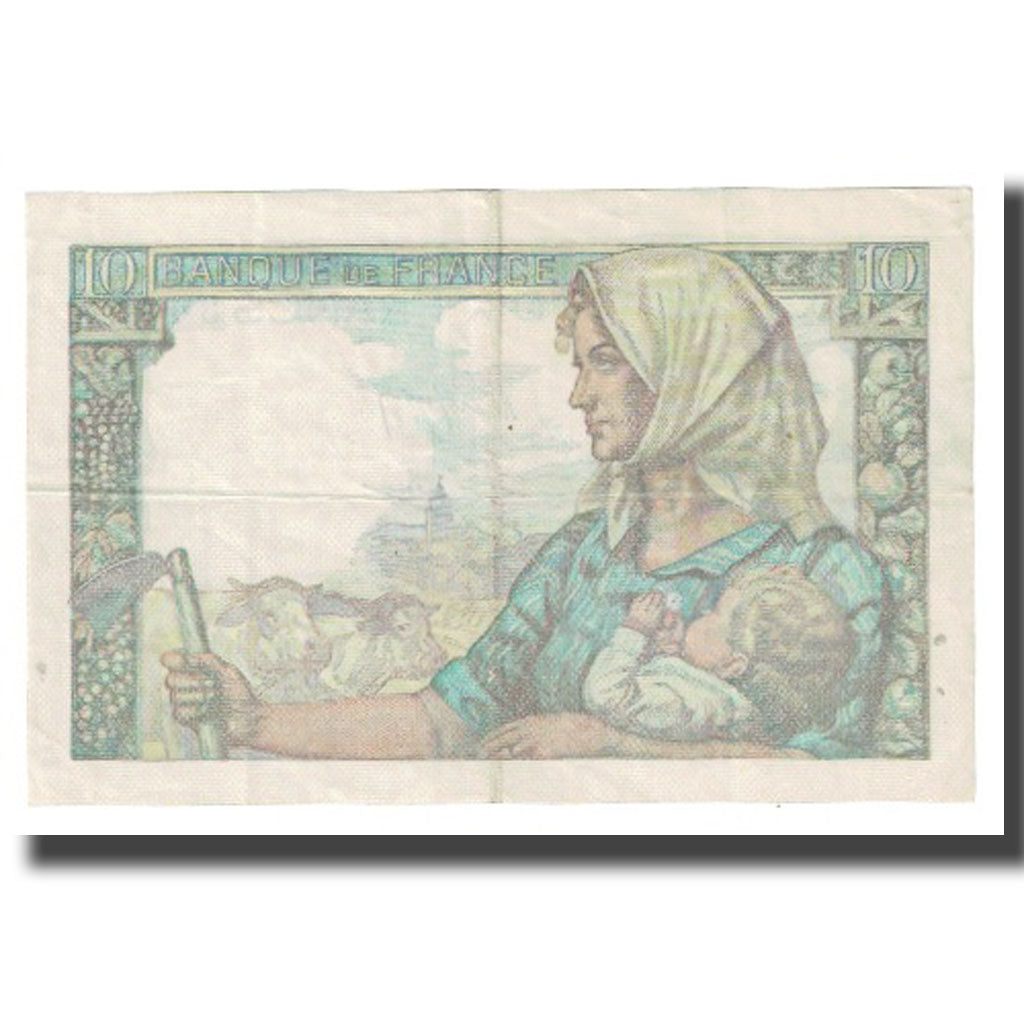 Frankreich, 10 Francs, Mineur, 1944, P. Rousseau and R. Favre-Gilly, 1944-01-20