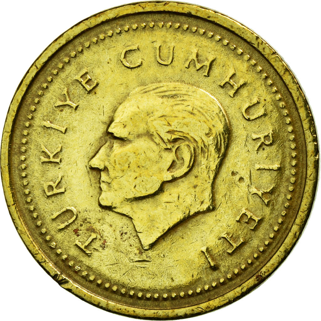 Coin, Turkey, 5000 Lira, 1996, EF(40-45), Brass, KM:1029.1