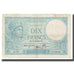 France, 10 Francs, Minerve, 1940, platet strohl, 1940-10-24, VF(20-25)