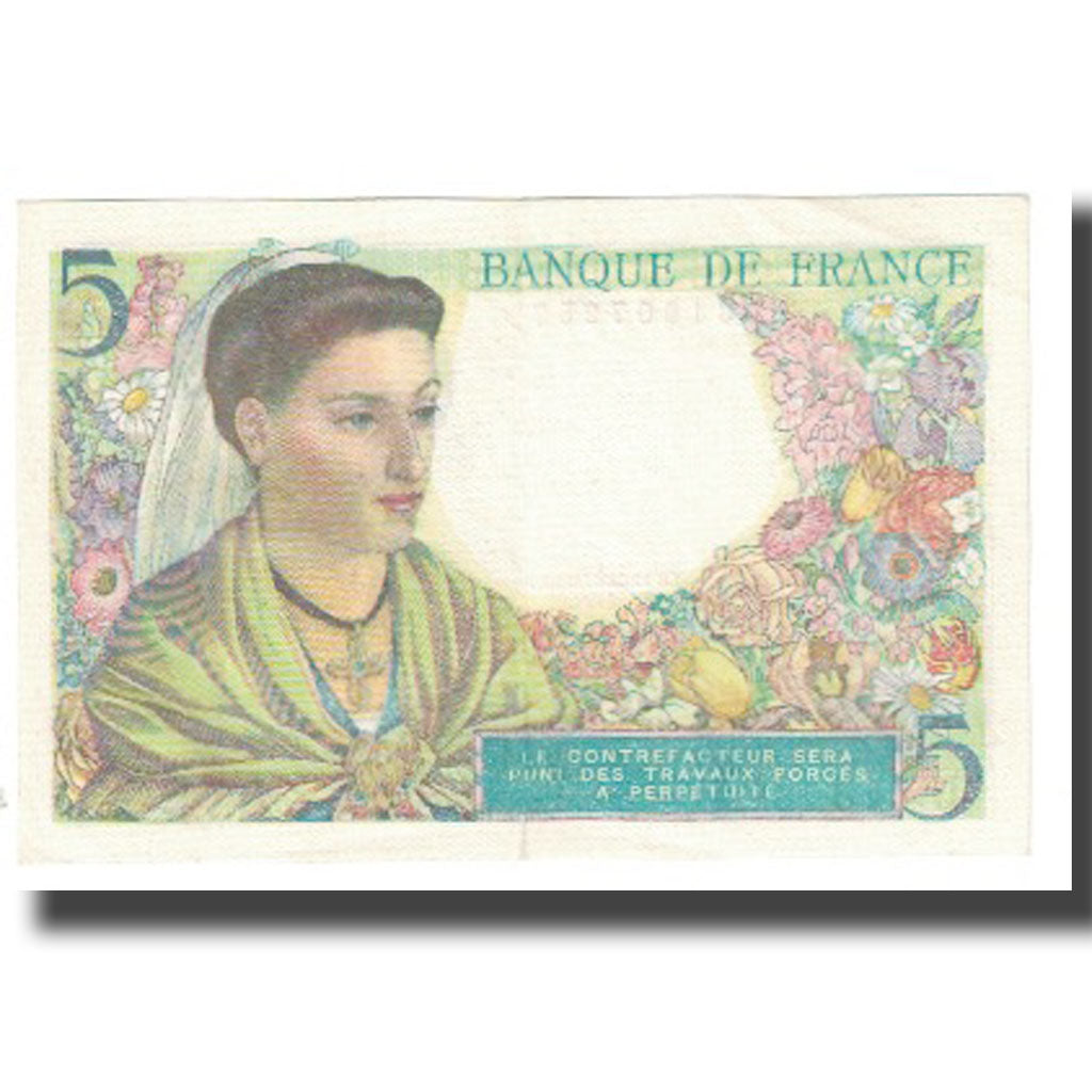 France, 5 Francs, Berger, 1943, P. Rousseau and R. Favre-Gilly, 1943-12-23