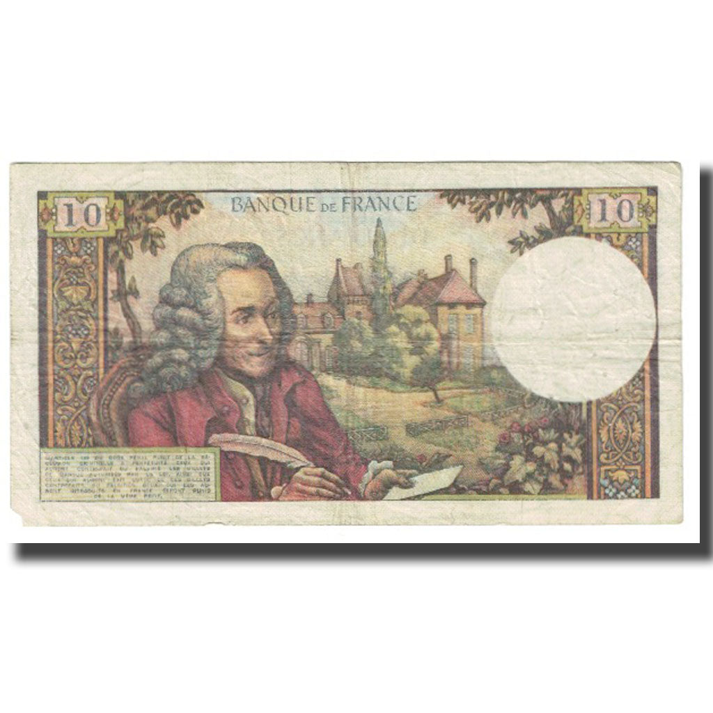 France, 10 Francs, Voltaire, 1966, R.Tondu-G.Bouchet-H.Morant, 1966-01-06