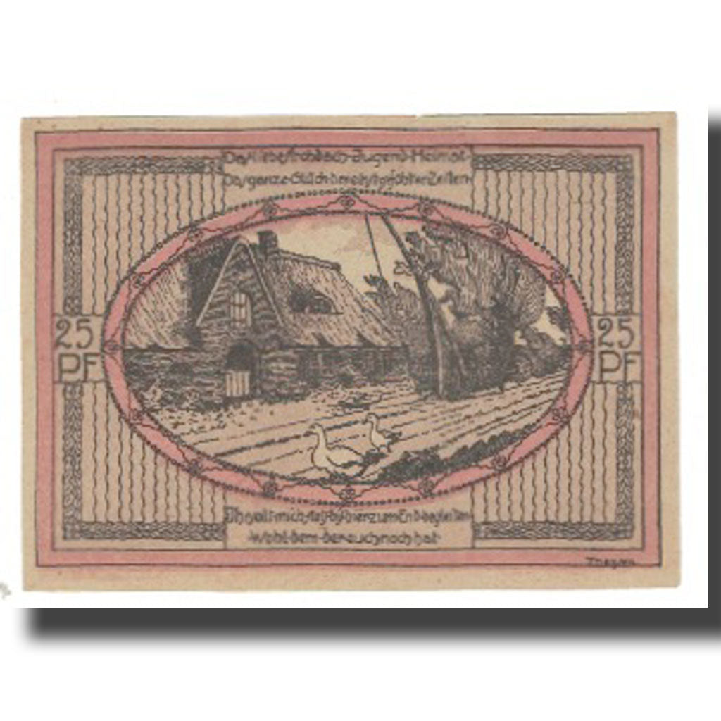 Banknote, Germany, Stedesand Gemeinde, 25 Pfennig, Blason, 1920, 1920-10-10