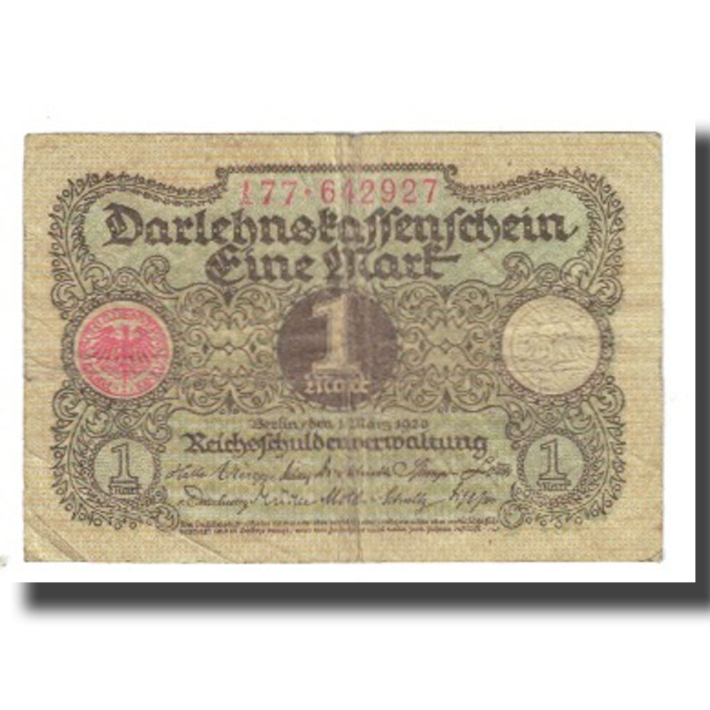 Billete, 1 Mark, 1920, Alemania, 1920-03-01, KM:58, BC