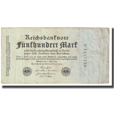 Banknote, Germany, 500 Mark, 1922, 1922-07-07, KM:74a, VF(20-25)