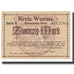 Biljet, Duitsland, Worms, 20 Mark, Maison, 1918, 1918-11-01, NIEUW