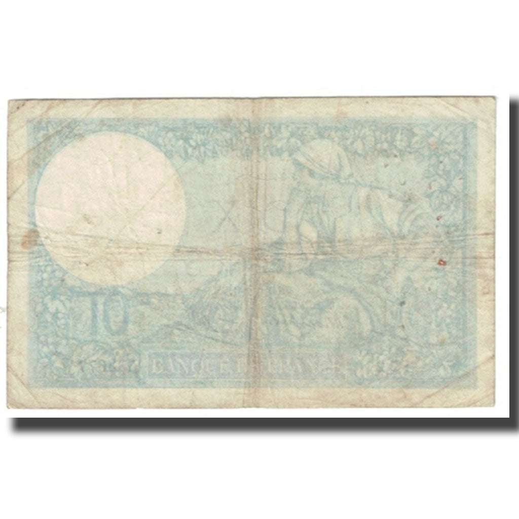 France, 10 Francs, Minerve, 1941, platet strohl, 1941-01-09, VF(20-25)