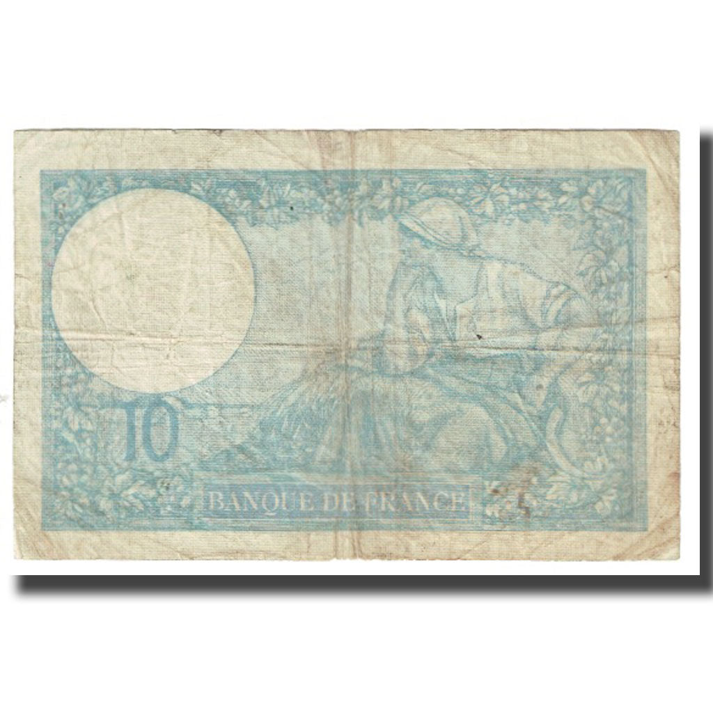 France, 10 Francs, Minerve, 1940, platet strohl, 1940-11-07, VF(20-25)
