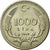 Coin, Turkey, 1000 Lira, 1990, MS(63), Nickel-brass, KM:997