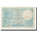 France, 10 Francs, Minerve, 1940, platet strohl, 1940-10-17, VF(20-25)