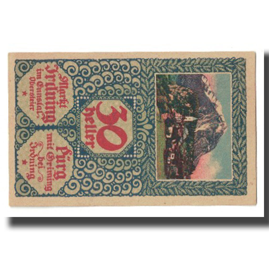 Banknote, Austria, Irdning Stm. Prv. Fa. August Dangl Gemeinde, 30 Heller