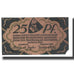 Banknote, Germany, Wandsbek, 25 Pfennig, Eglise, 1921, 1921-01, EF(40-45)