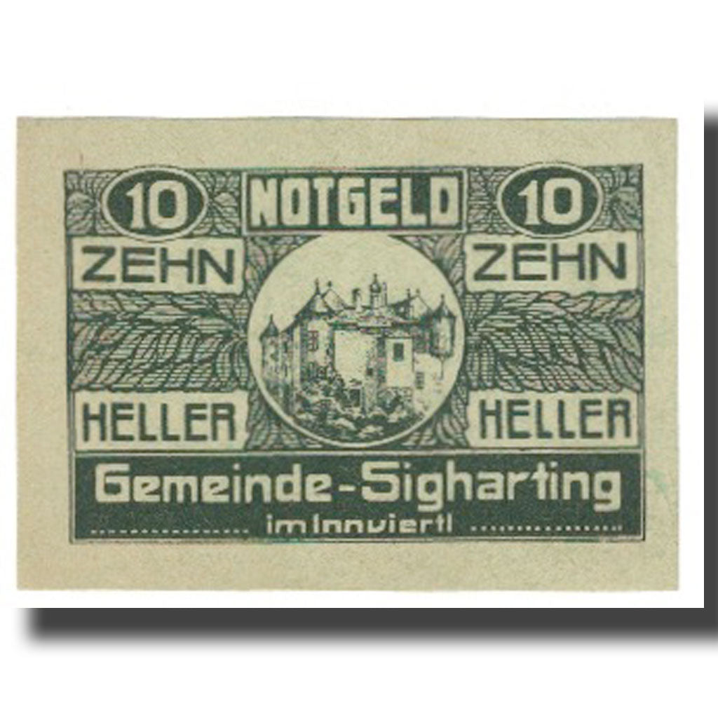Banknote, Austria, Sigharting, 10 Heller, Blason, 1920, 1920-10-31, UNC(65-70)