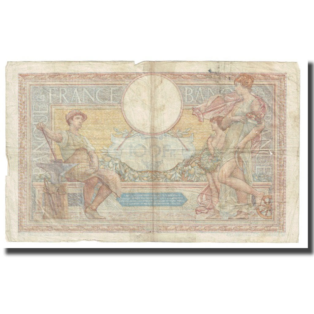 France, 100 Francs, Luc Olivier Merson, 1936, P. Rousseau and R. Favre-Gilly