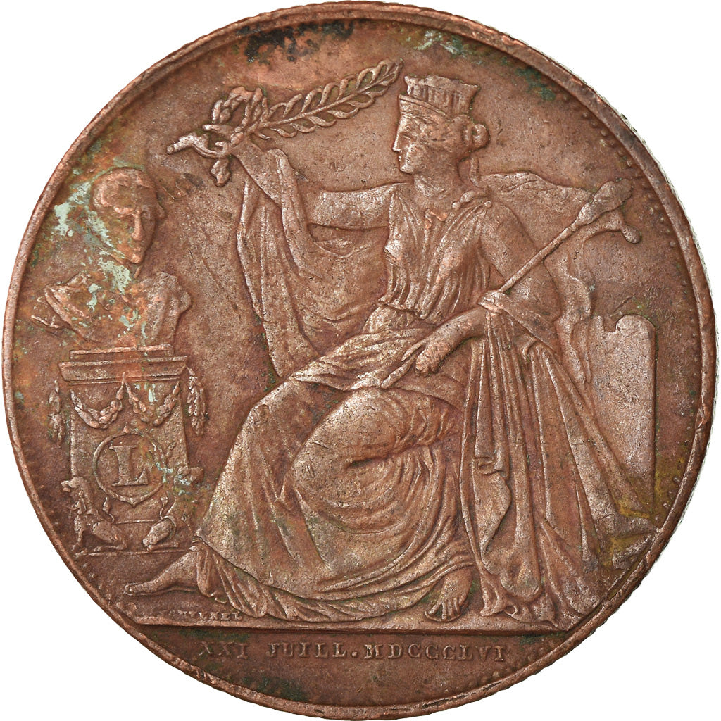 Belgique, Médaille, Léopold Ier, 25ème Anniversaire de l'Inauguration du Roi