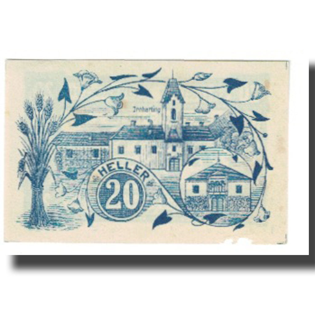 Geldschein, Österreich, Gunskirchen O.Ö. Gemeinde, 20 Heller, Batiment, 1920