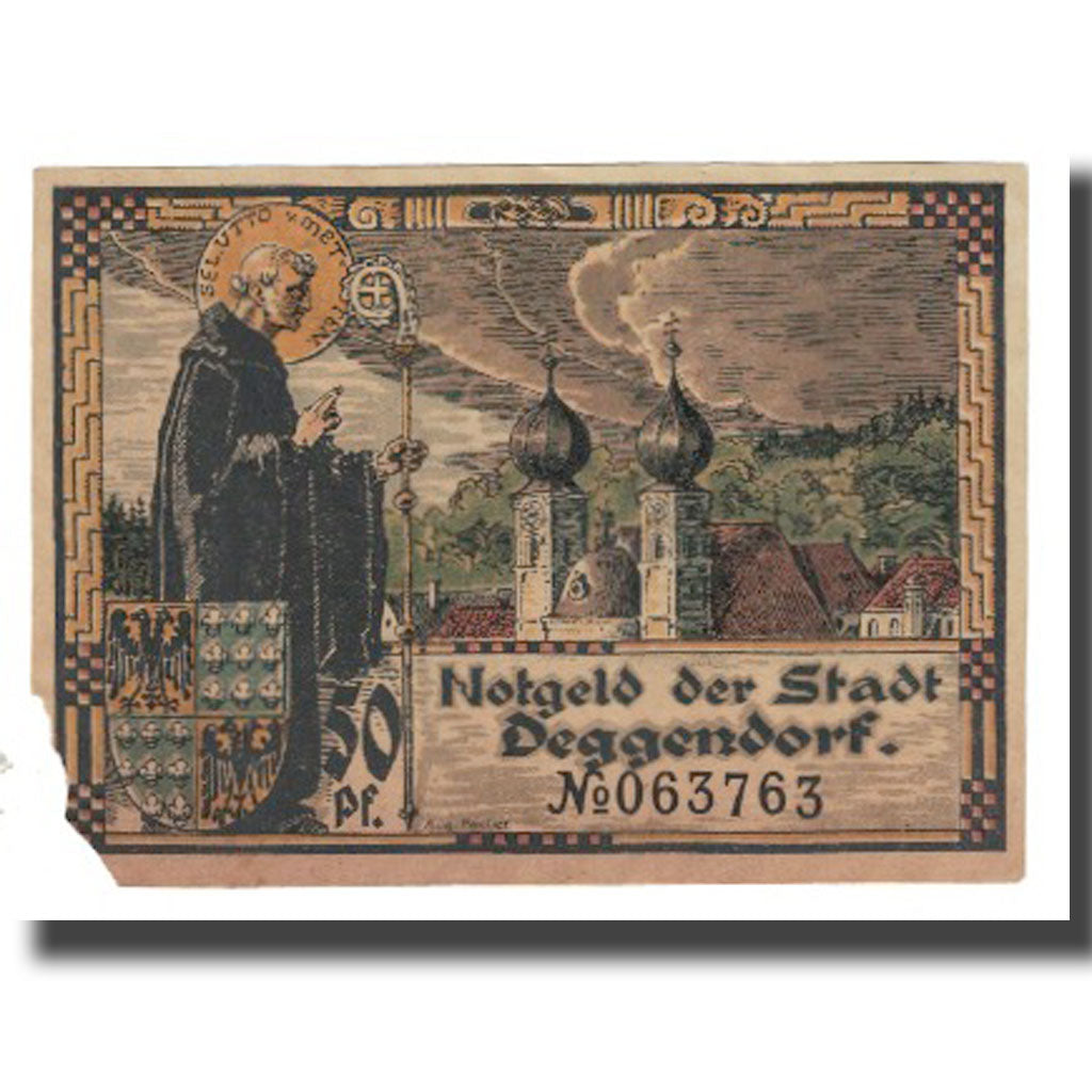Banknote, Germany, Deggendorf Stadt, 50 Pfennig, Ville, 1920, VF(20-25)