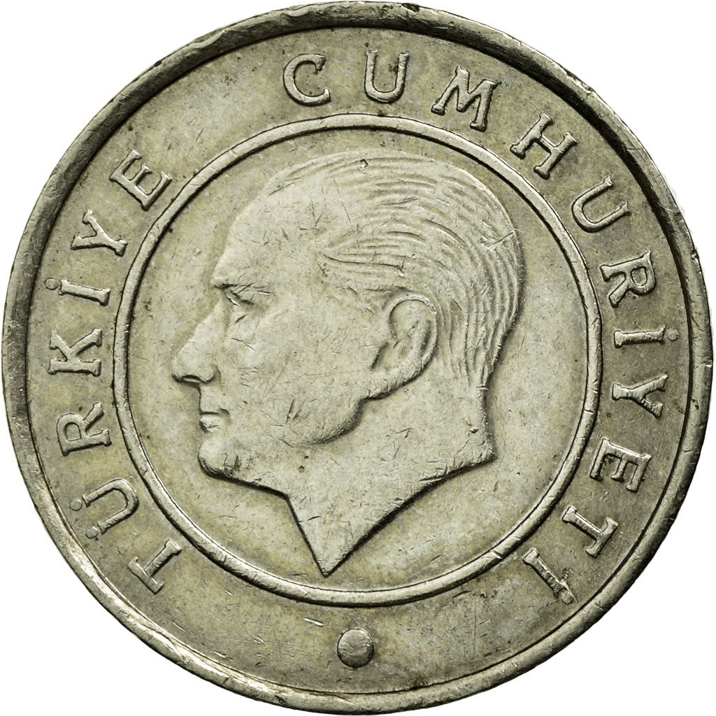 Coin, Turkey, 25 Kurus, 2009, EF(40-45), Copper-nickel, KM:1242