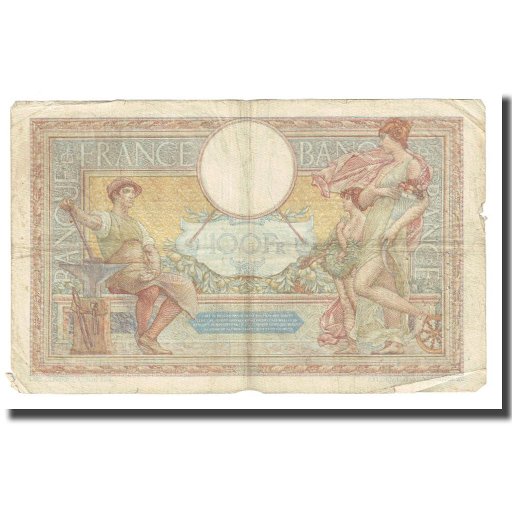 Francia, 100 Francs, Luc Olivier Merson, 1934, P. Rousseau and R. Favre-Gilly