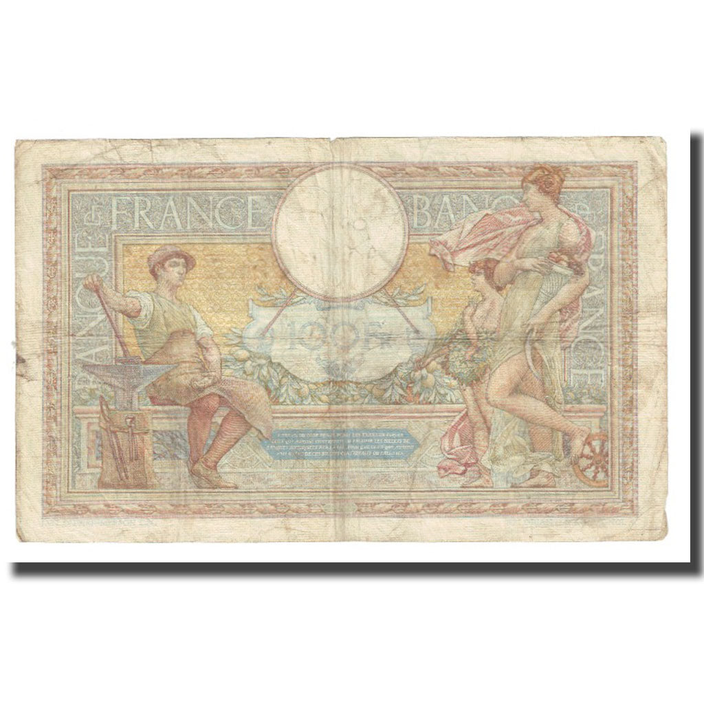 France, 100 Francs, Luc Olivier Merson, 1935, P. Rousseau and R. Favre-Gilly