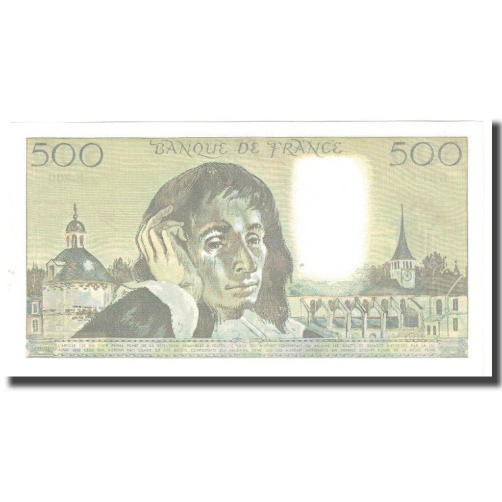 France, 500 Francs, Pascal, 1989, BRUNEEL, BONARDIN, VIGIER, 1989-03-02, NEUF