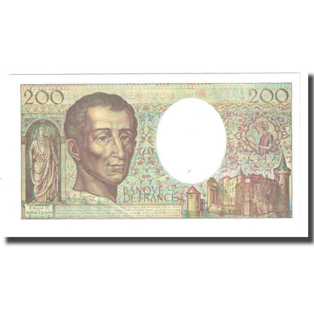 France, 200 Francs, Montesquieu, 1994, BRUNEEL BONNARDIN CHARRIAU, UNC(65-70)