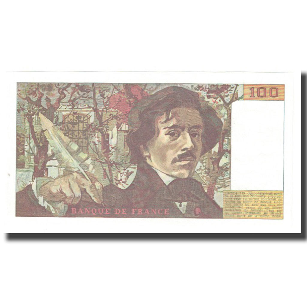France, 100 Francs, Delacroix, 1983, BRUNEEL, BONARDIN, VIGIER, UNC(64)