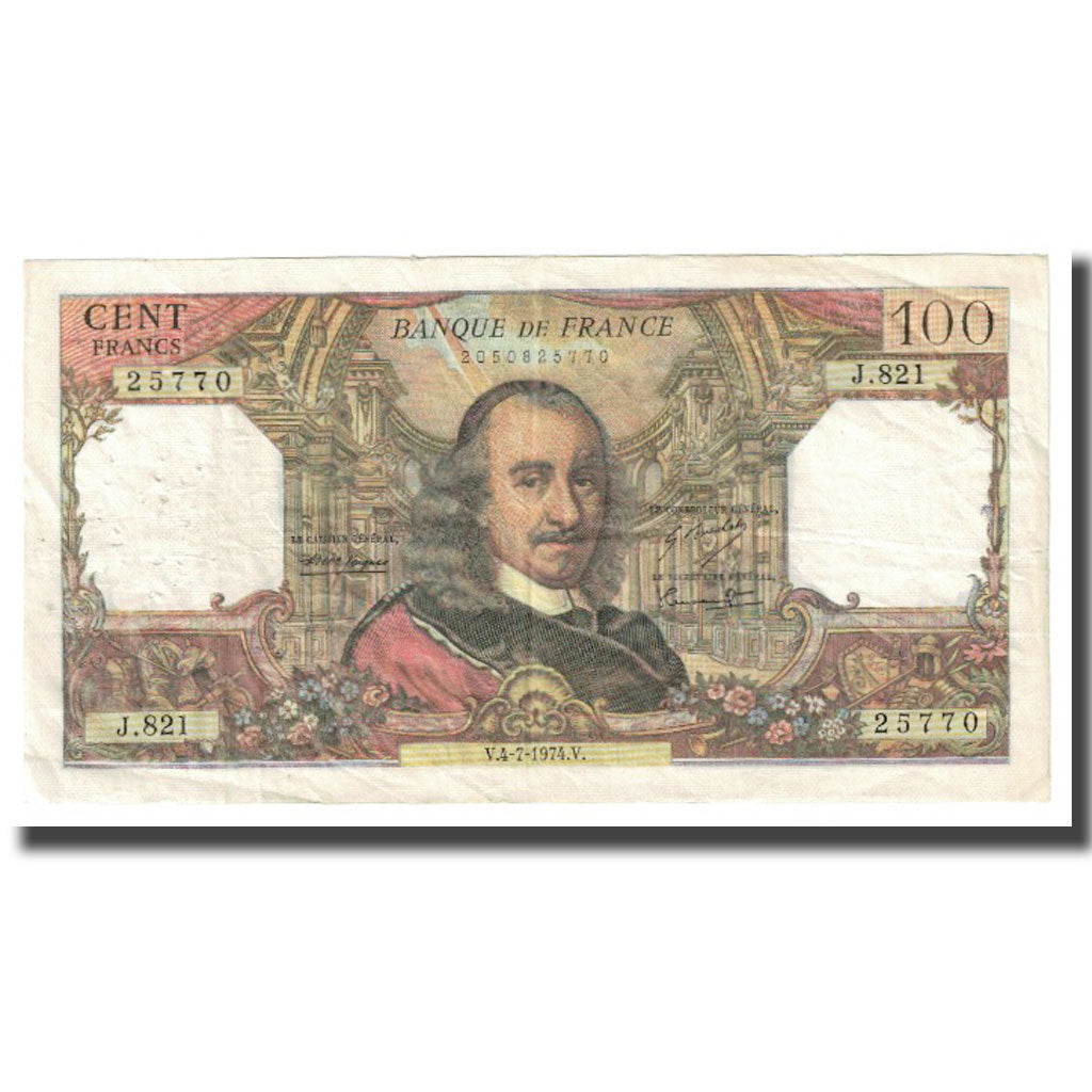 Frankrijk, 100 Francs, Corneille, 1974, R.Tondu-G.Bouchet-H.Morant, 1974-07-04
