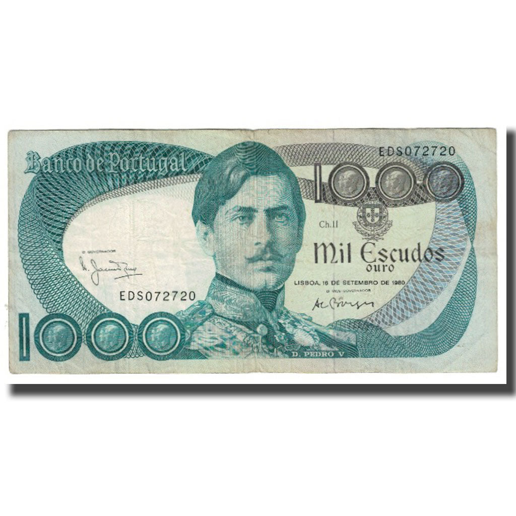 Banknote, Portugal, 1000 Escudos, 1980, 1980-09-16, KM:175e, EF(40-45)