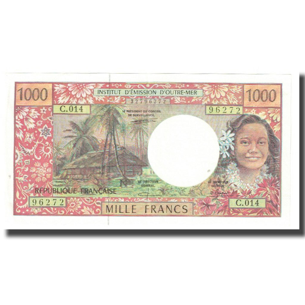 Banknote, Tahiti, 1000 Francs, Undated (1985), KM:27d, UNC(65-70)