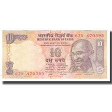Geldschein, India, 10 Rupees, KM:89c, UNZ