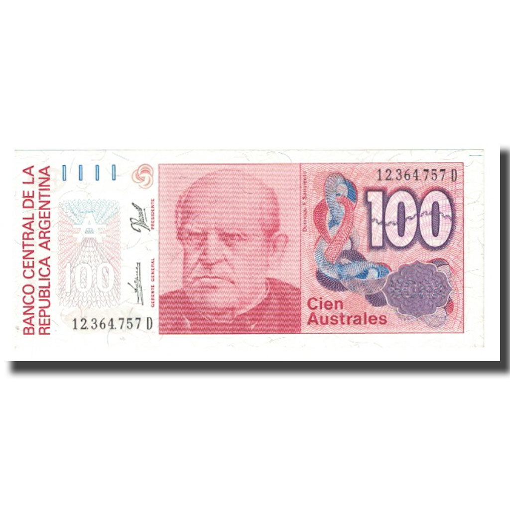 Geldschein, Argentinien, 100 Australes, KM:327a, UNZ