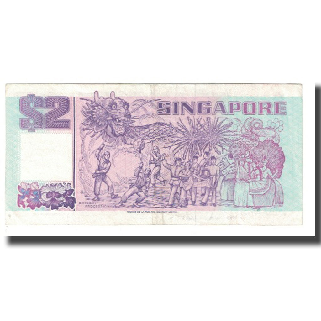 Billet, Singapour, 2 Dollars, KM:28, TTB