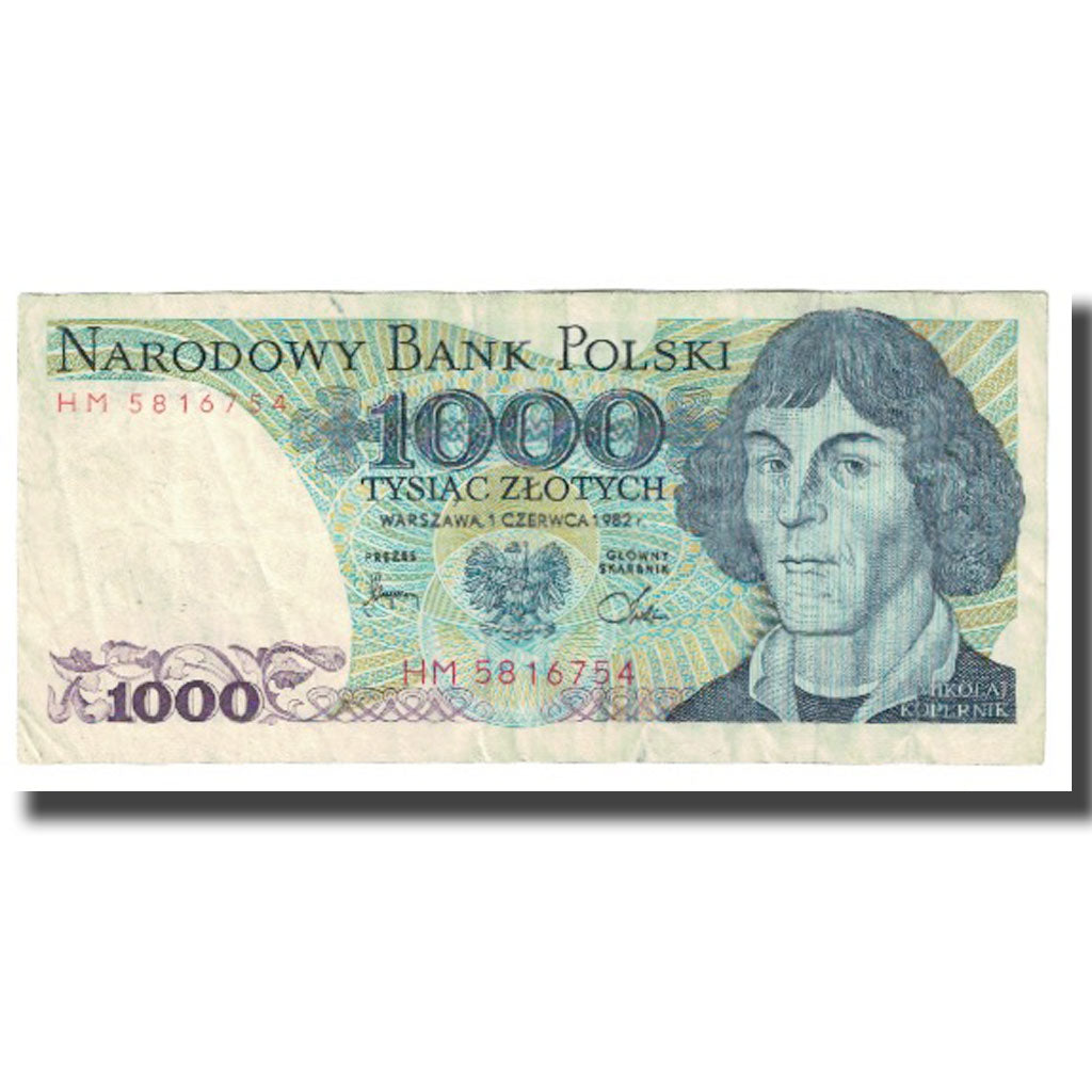 Banknote, Poland, 1000 Zlotych, 1982, 1982-06-01, KM:146a, EF(40-45)