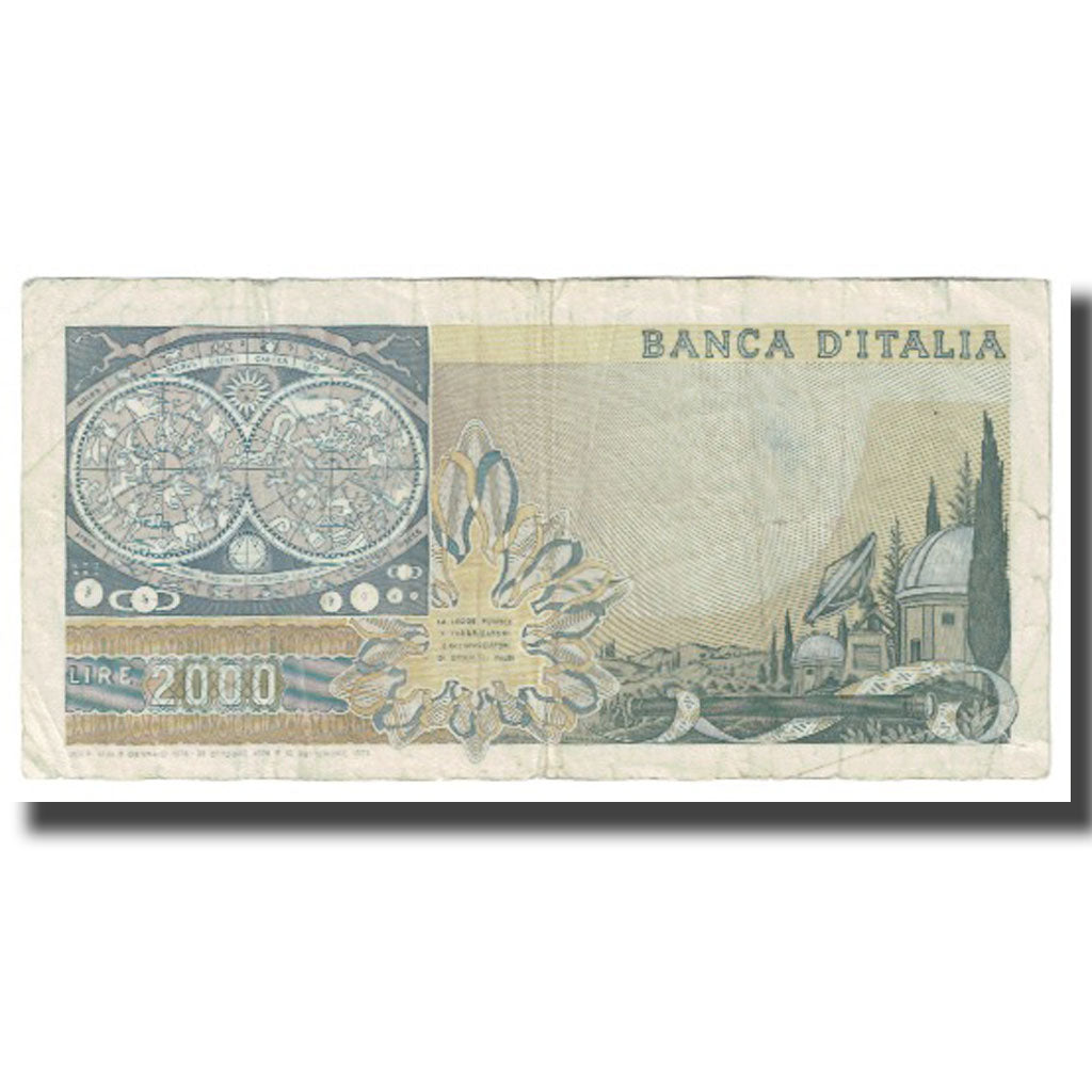 Banconote, Italia, 2000 Lire, 1976, 1976-10-22, KM:103c, MB