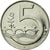 Moneda, República Checa, 5 Korun, 1993, MBC+, Níquel chapado en acero, KM:8