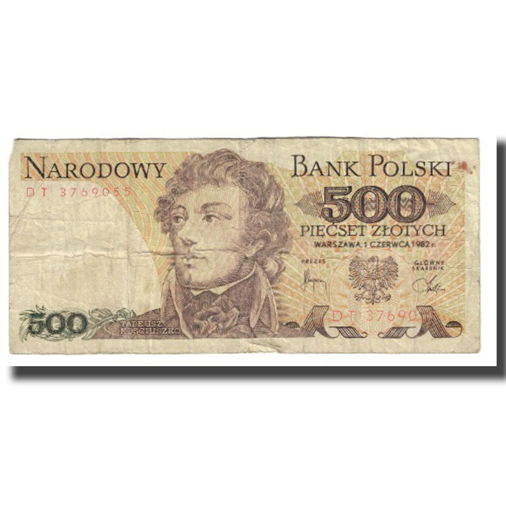Geldschein, Polen, 500 Zlotych, 1982, 1982-06-01, KM:145C, SGE+